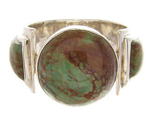 Turquoise and Sterling Silver Southwestern Ring Size 5-1/4 PS62588